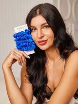 [Blue] SilkSilky-AU Scrunchie 001