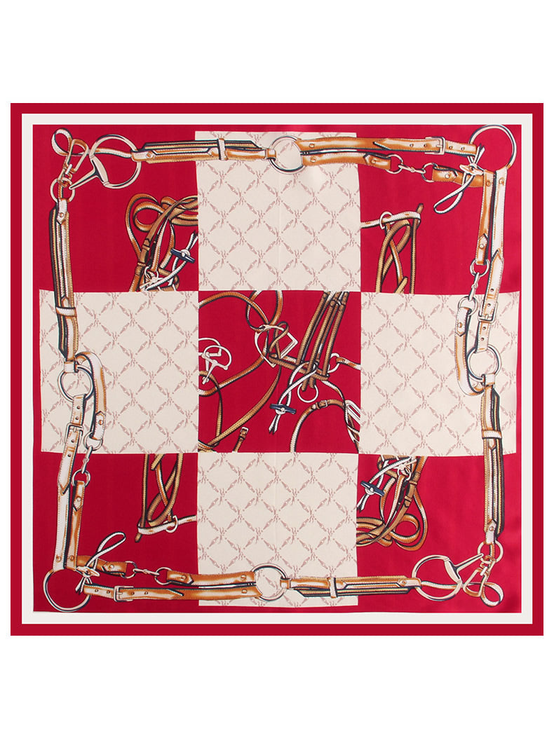 SilkSilky AU Pure Silk Scarf Red 002