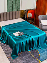 [Teal] SilkSilky-AU 25Momme Sheet 001