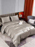 SilkSilky AU 22Momme Pure Silk Bedding Set Gray 002