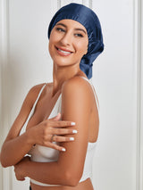 [Dark Blue] SilkSilky-AU Sleep Cap 003