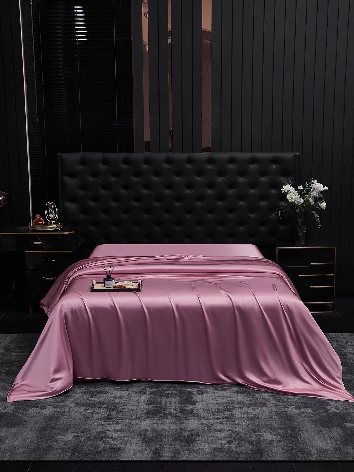 [Mauve Orchid] SilkSilky-AU 19Momme Pure Silk Duvet Cover 002