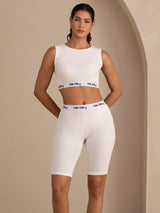 [White] SilkSilky-AU Sleeveless Crew Neck Camisole 003