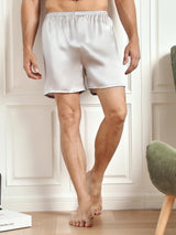 [Silver] SilkSilky-AU Men's Sleep Shorts 004