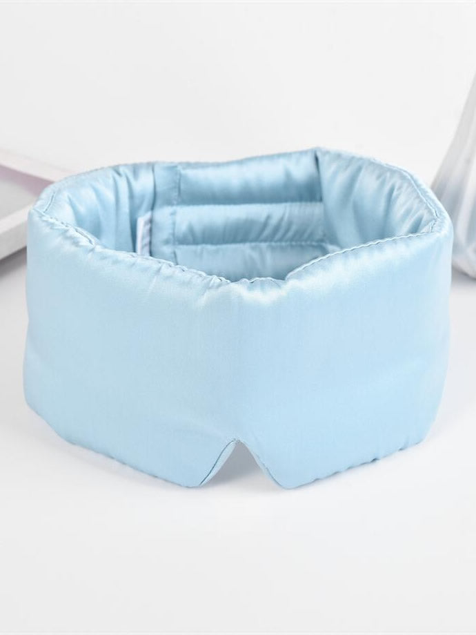 [Light Blue] SilkSilky-AU 19Momme Pure Silk Eye Mask 004