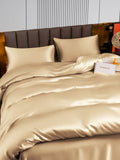 SilkSilky AU 22Momme Pure Silk Bedding Set Beige 004