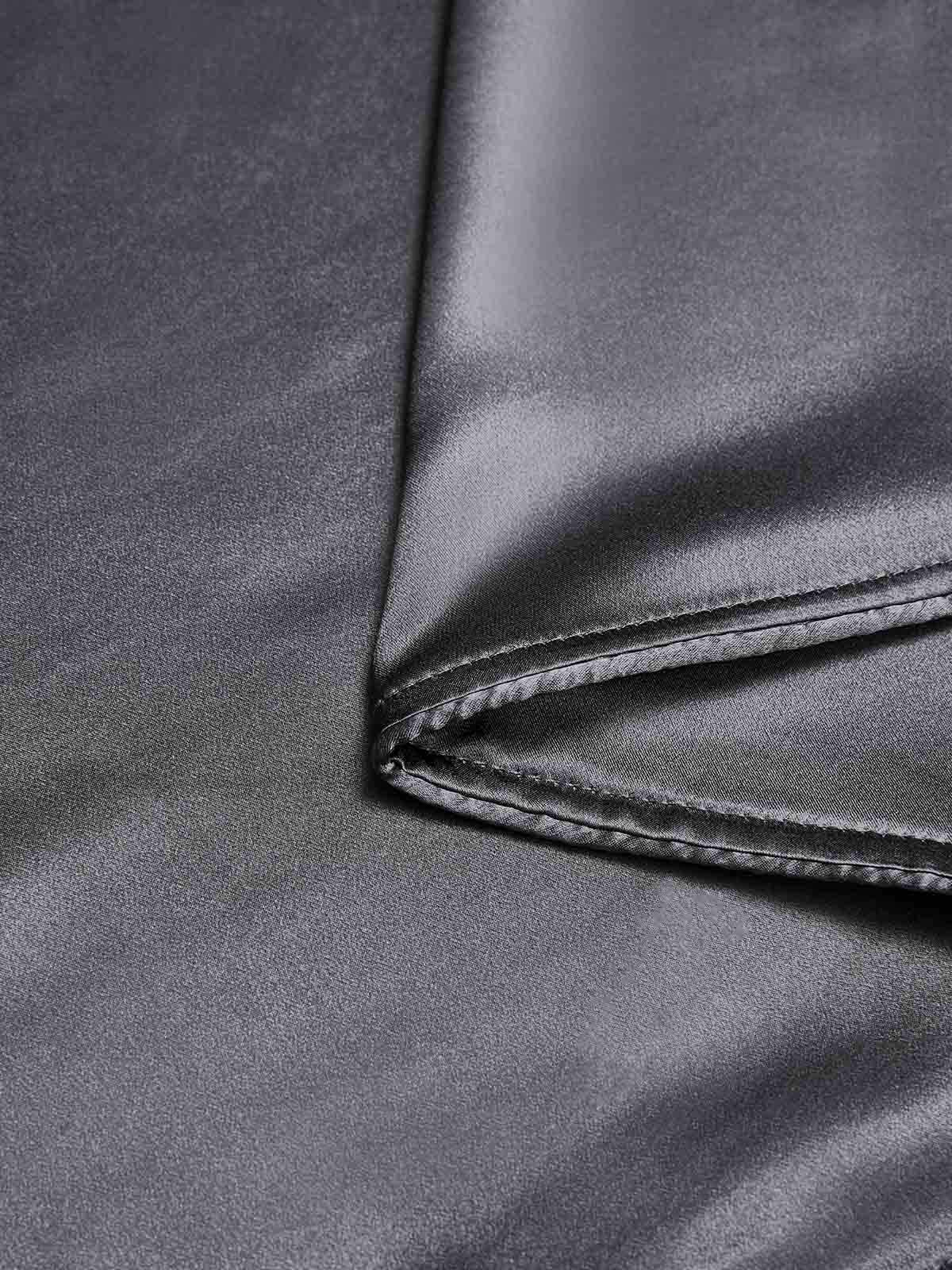 [Dark Gray] SilkSilky-AU 19Momme Duvet Covers 004
