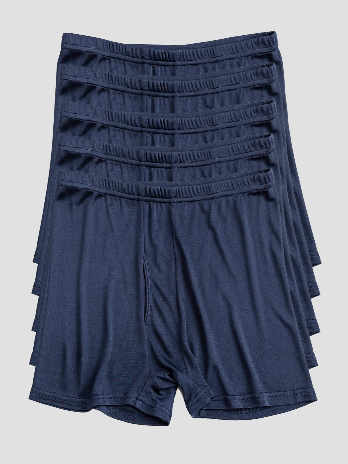 [Dark Blue] SilkSilky-AU 100% Silk Jersey Men's Underwear 002