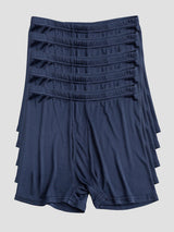[Dark Blue] SilkSilky-AU 100% Silk Jersey Men's Underwear 002