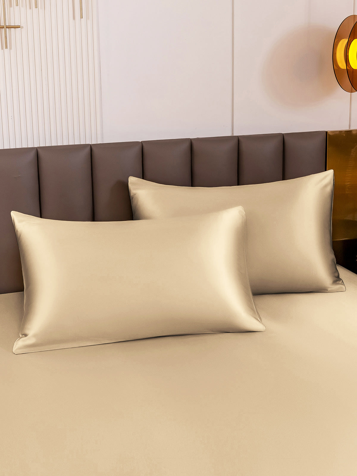 [Beige] SilkSilky-AU 19Momme Pure Silk Pillowcase 003