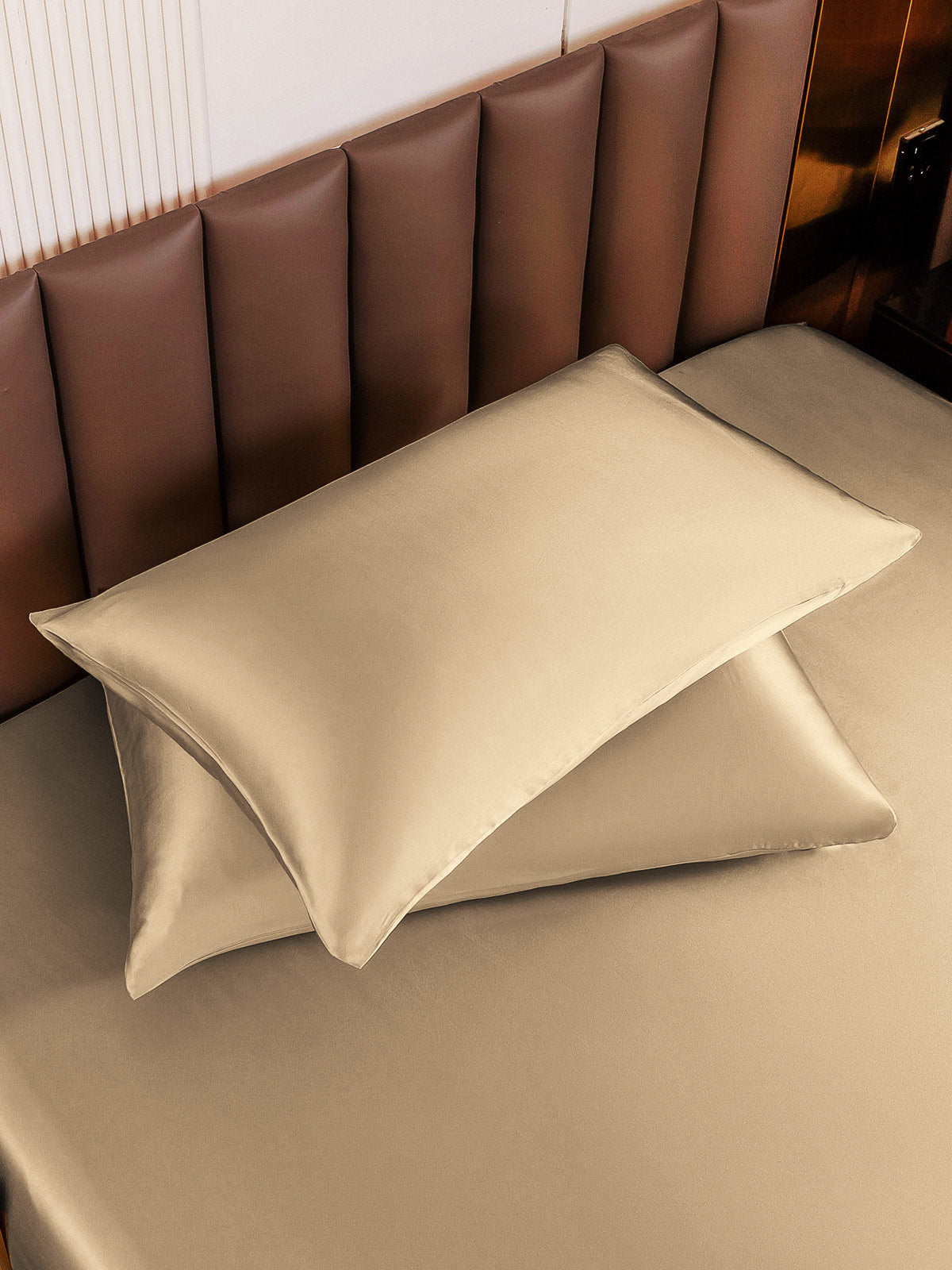 [Beige] SilkSilky-AU 19Momme Pure Silk Pillowcase 004