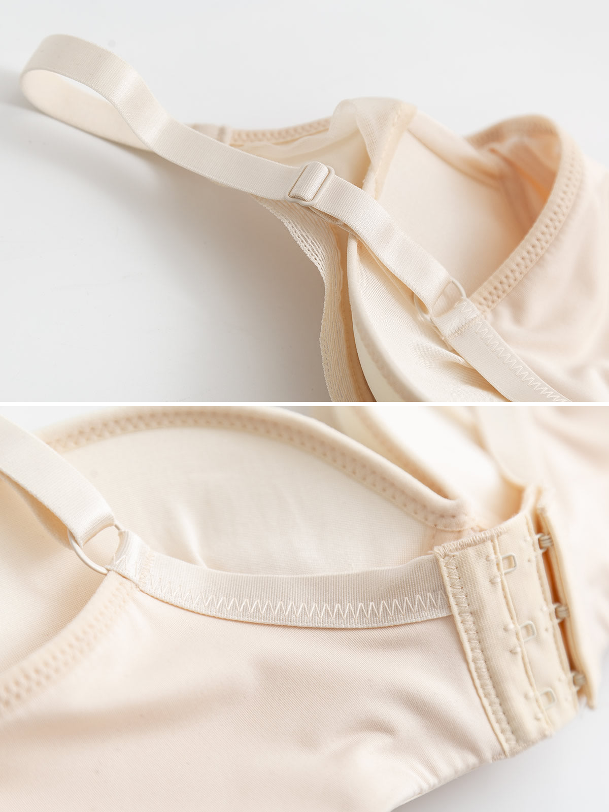 [Beige] SilkSilky-AU Silk Knitted Bra 006