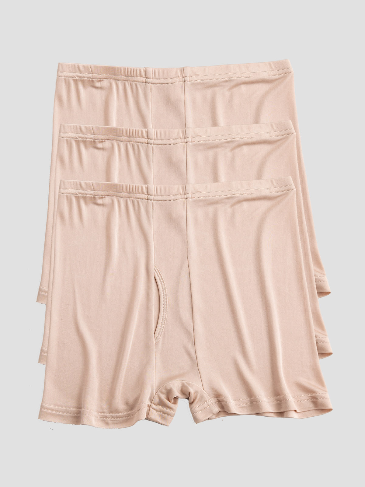 [Beige] SilkSilky-AU Silk Knitted Mens Underwear 002