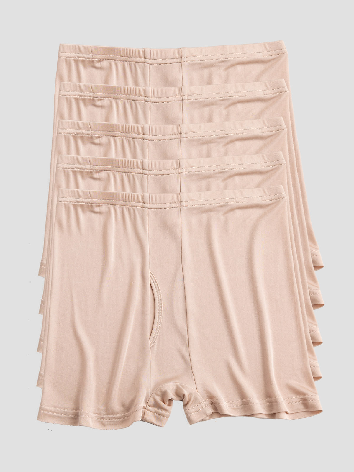 [Beige] SilkSilky-AU Silk Knitted Mens Underwear 002