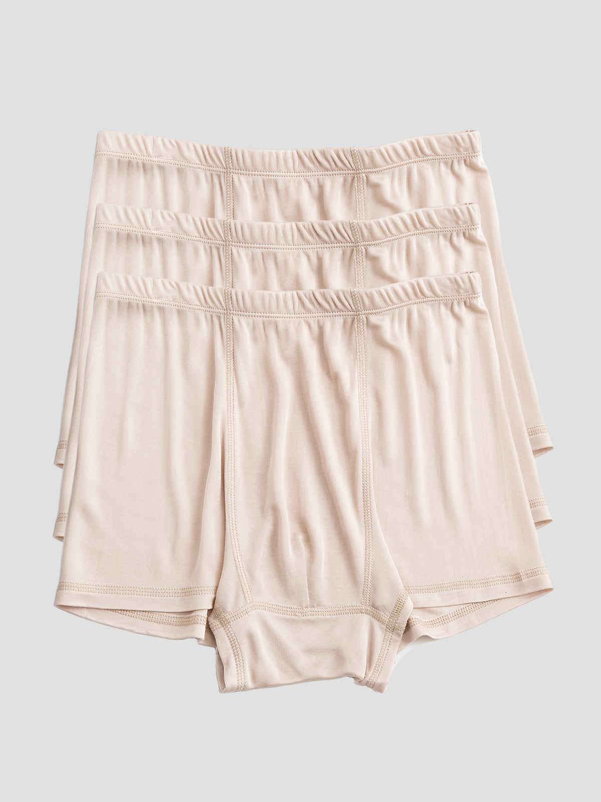 [Beige] SilkSilky-AU Silk Knitted Mens Underwear 002
