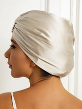[Beige] SilkSilky-AU Sleep Cap 004