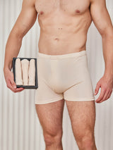 [Beige] SilkSilky-AU 100% Silk Jersey Men's Underwear 003