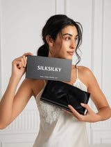 [Black] SilkSilky-AU 19Momme Pure Silk Pillowcase Set 002