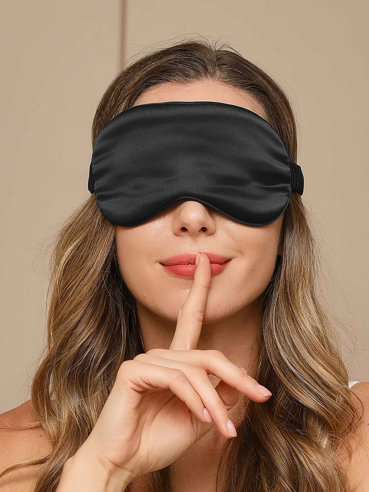 [Black] SilkSilky-AU 19Momme Pure Silk Eye Mask 003