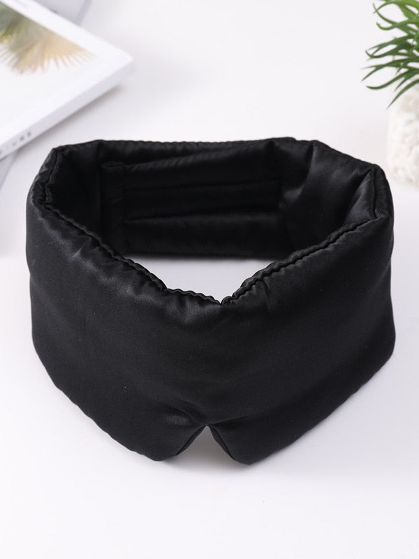 [Black] SilkSilky-AU 19Momme Pure Silk Eye Mask 004