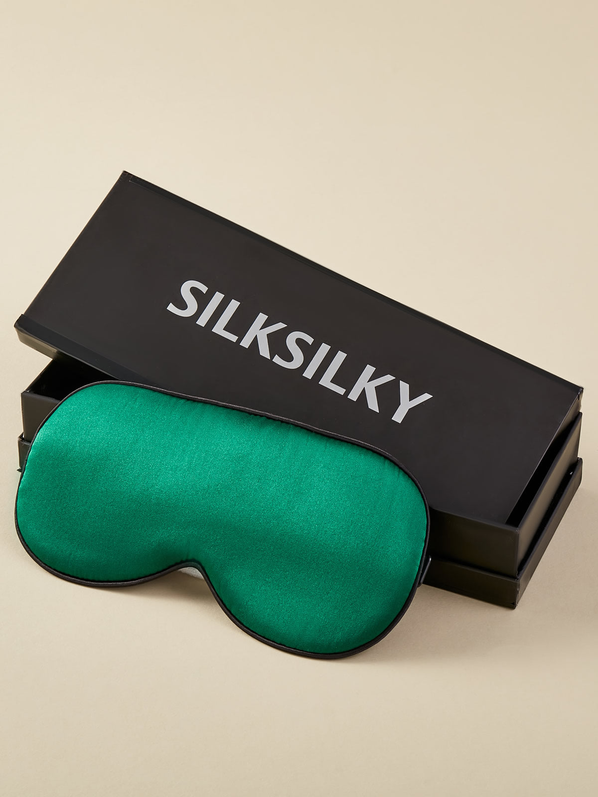 [Black] SilkSilky-AU 19Momme Pure Silk Eye Mask 004