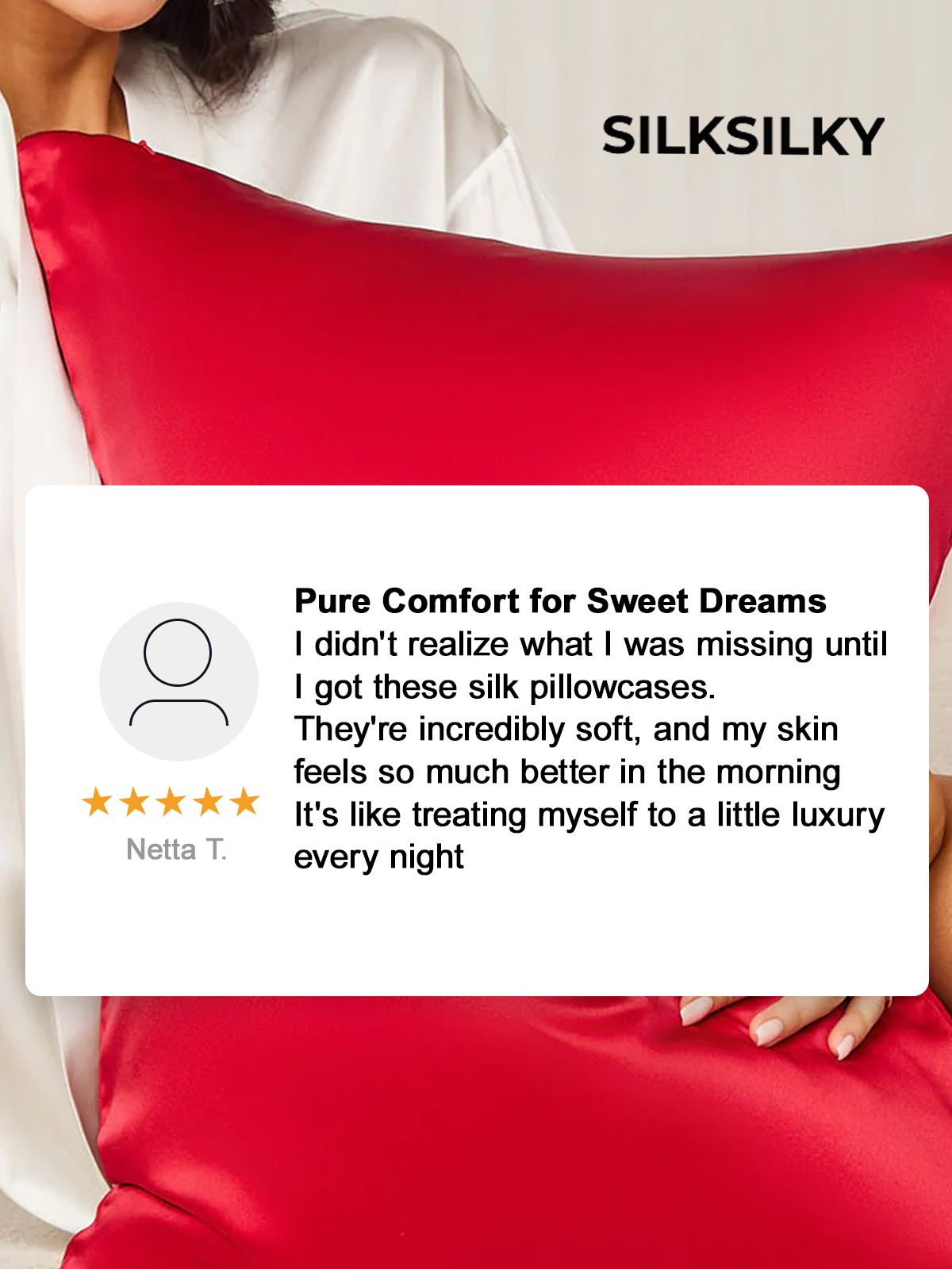 [Black] SilkSilky-AU 19Momme Pure Silk Pillowcase 004