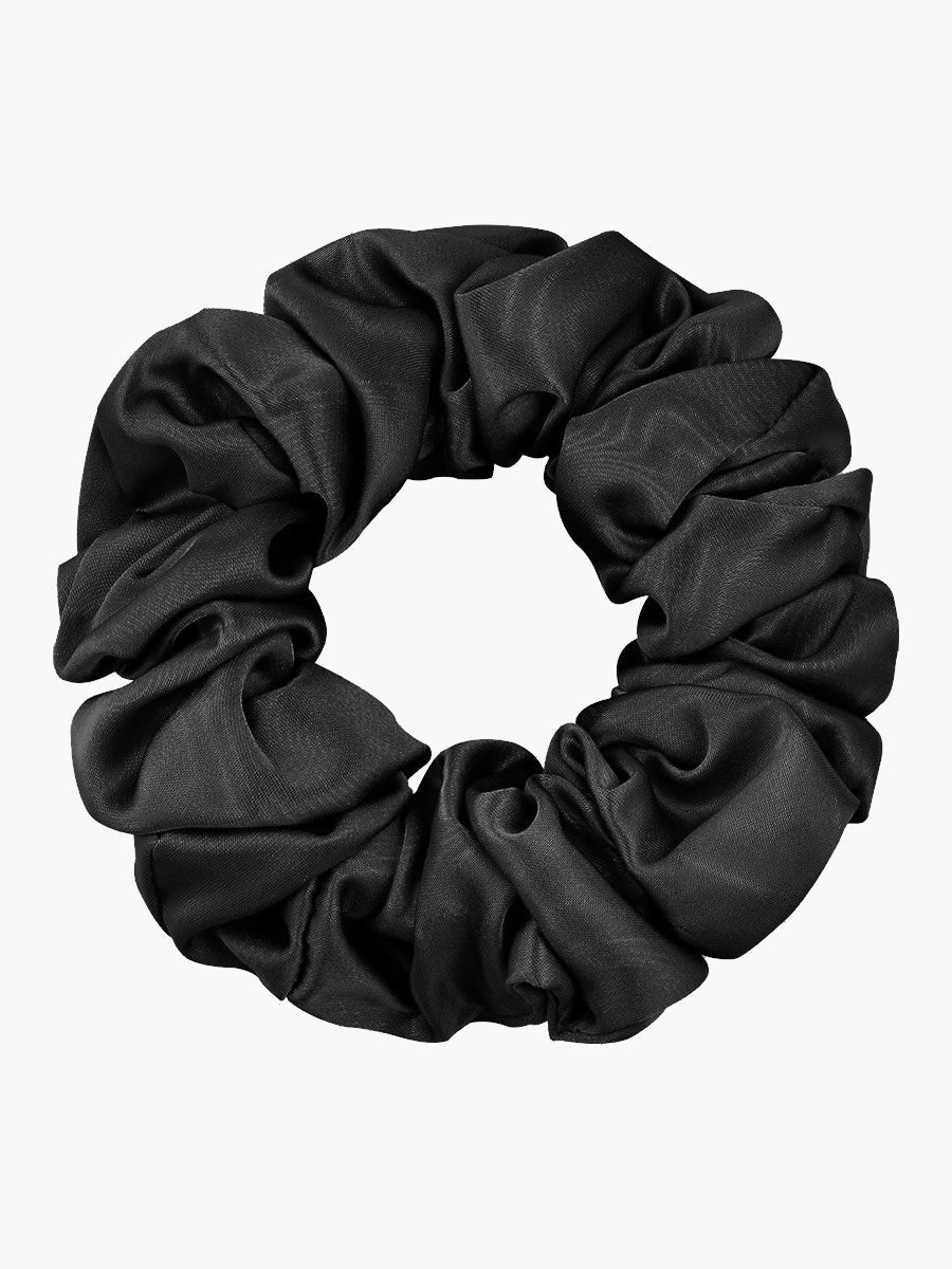 [Black] SilkSilky-AU 19Momme Pure Silk Scrunchie 004