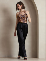 [Black] SilkSilky-AU 19Momme Silk Womens Pants 001,
