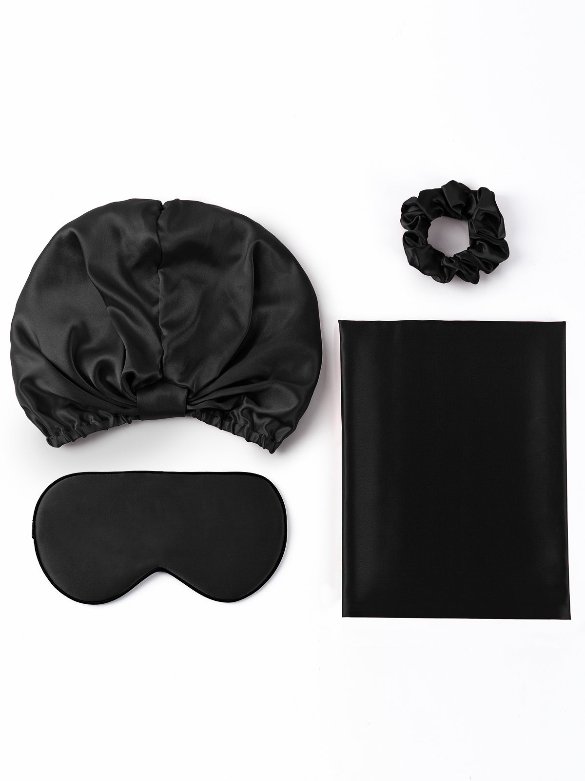 [Black] SilkSilky-AU 22Momme Pure Silk Pillowcase Set 001