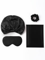[Black] SilkSilky-AU 22Momme Pure Silk Pillowcase Set 001