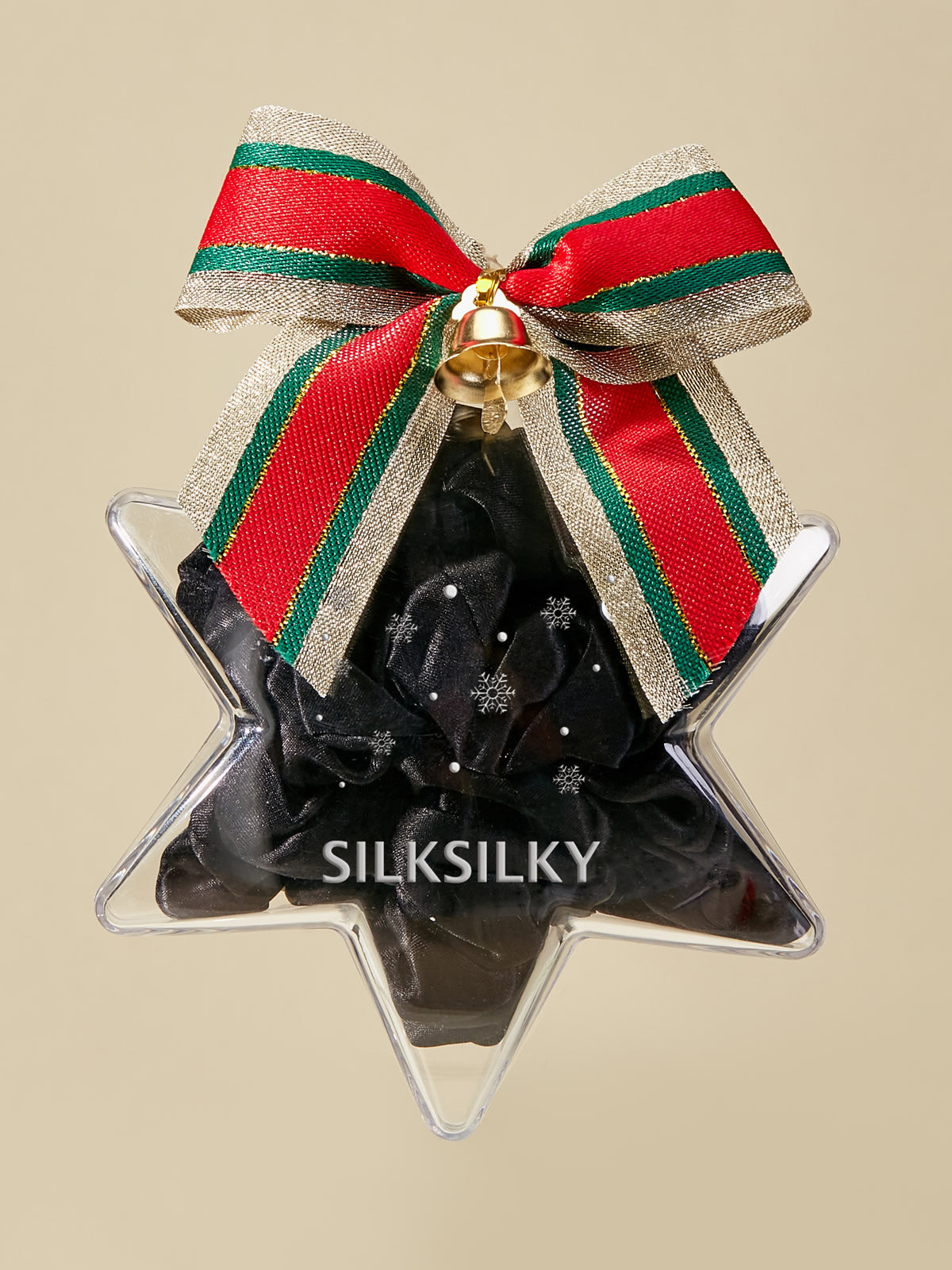 [Black] SilkSilky-AU Pure Silk Scrunchie 001