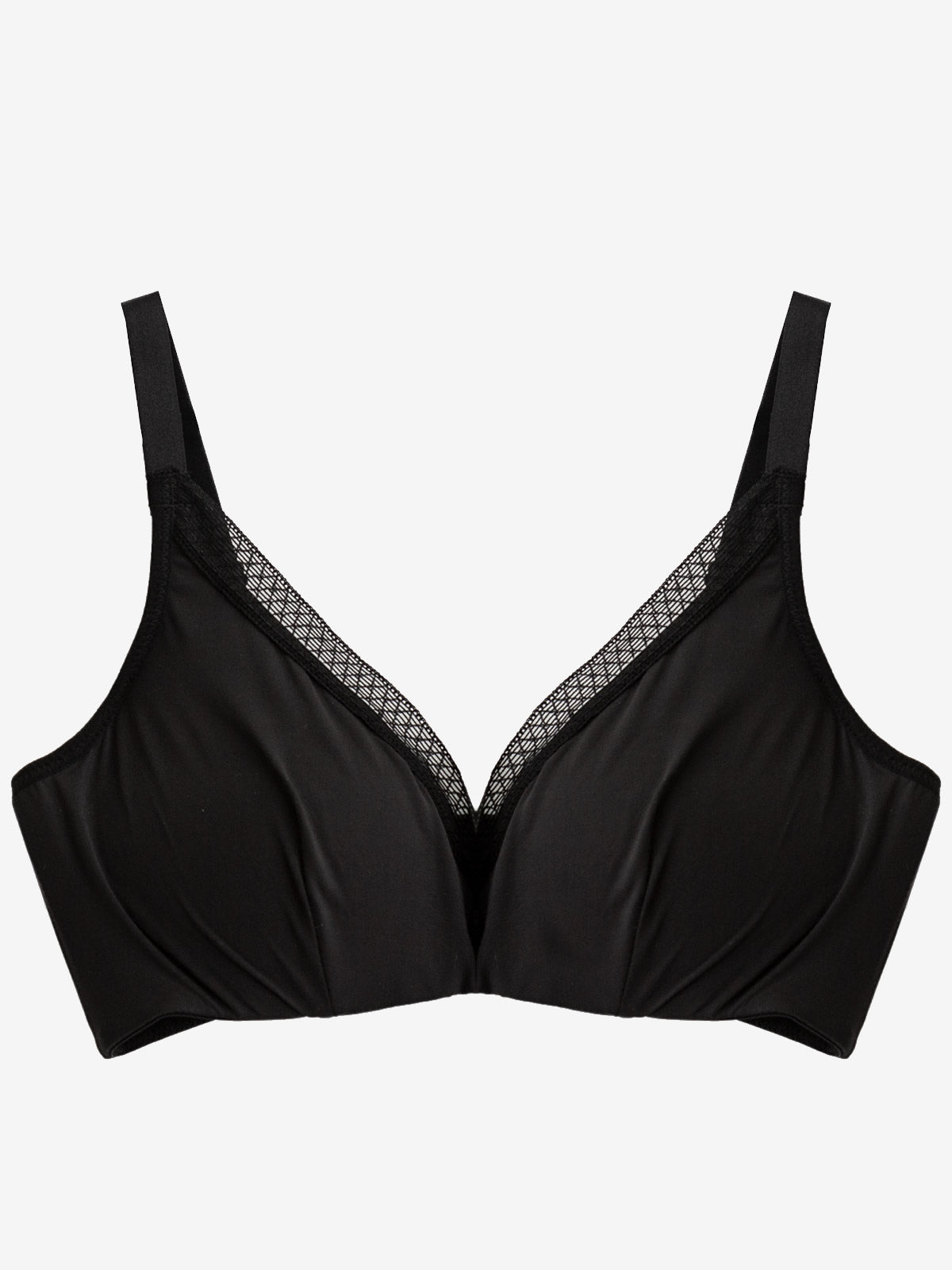 [Black] SilkSilky-AU Silk Knitted Bra 004