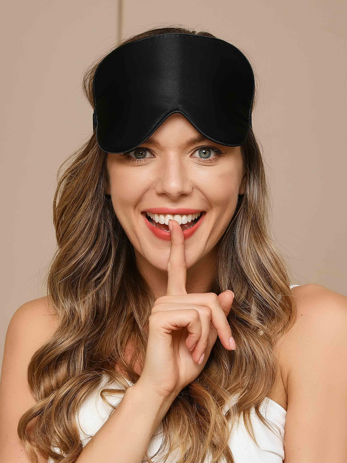 [Black] SilkSilky-AU 19Momme Pure Silk Eye Mask 002