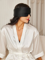 [Black] SilkSilky-AU Sleep Mask 003