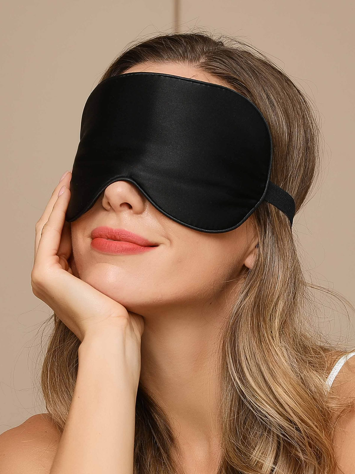 [Black] SilkSilky-AU 19Momme Pure Silk Eye Mask 003