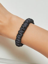 [Black] SilkSilky-AU Scrunchie 001