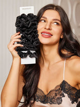 [Black] SilkSilky-AU Scrunchie 002