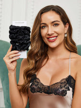 [Black] SilkSilky-AU Scrunchie 002