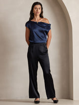 [Black] SilkSilky-AU Women's Pants 008
