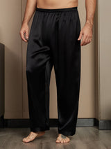 [Black] SilkSilky-AU Men's Sleep Shorts 001