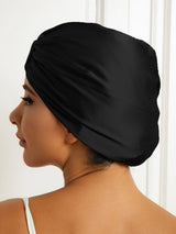 [Black] SilkSilky-AU Sleep Cap 004