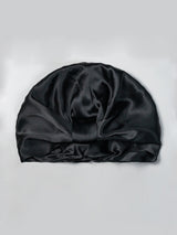 [Black] SilkSilky-AU Sleep Cap 005