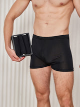 [Black] SilkSilky-AU 100% Silk Jersey Men's Underwear 001