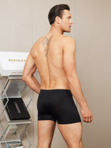 [Black] SilkSilky-AU 100% Silk Jersey Men's Underwear 002