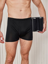 [Black] SilkSilky-AU 100% Silk Jersey Men's Underwear 003