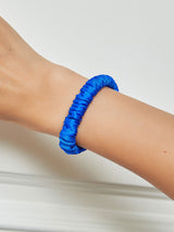 [Blue] SilkSilky-AU Scrunchie 001