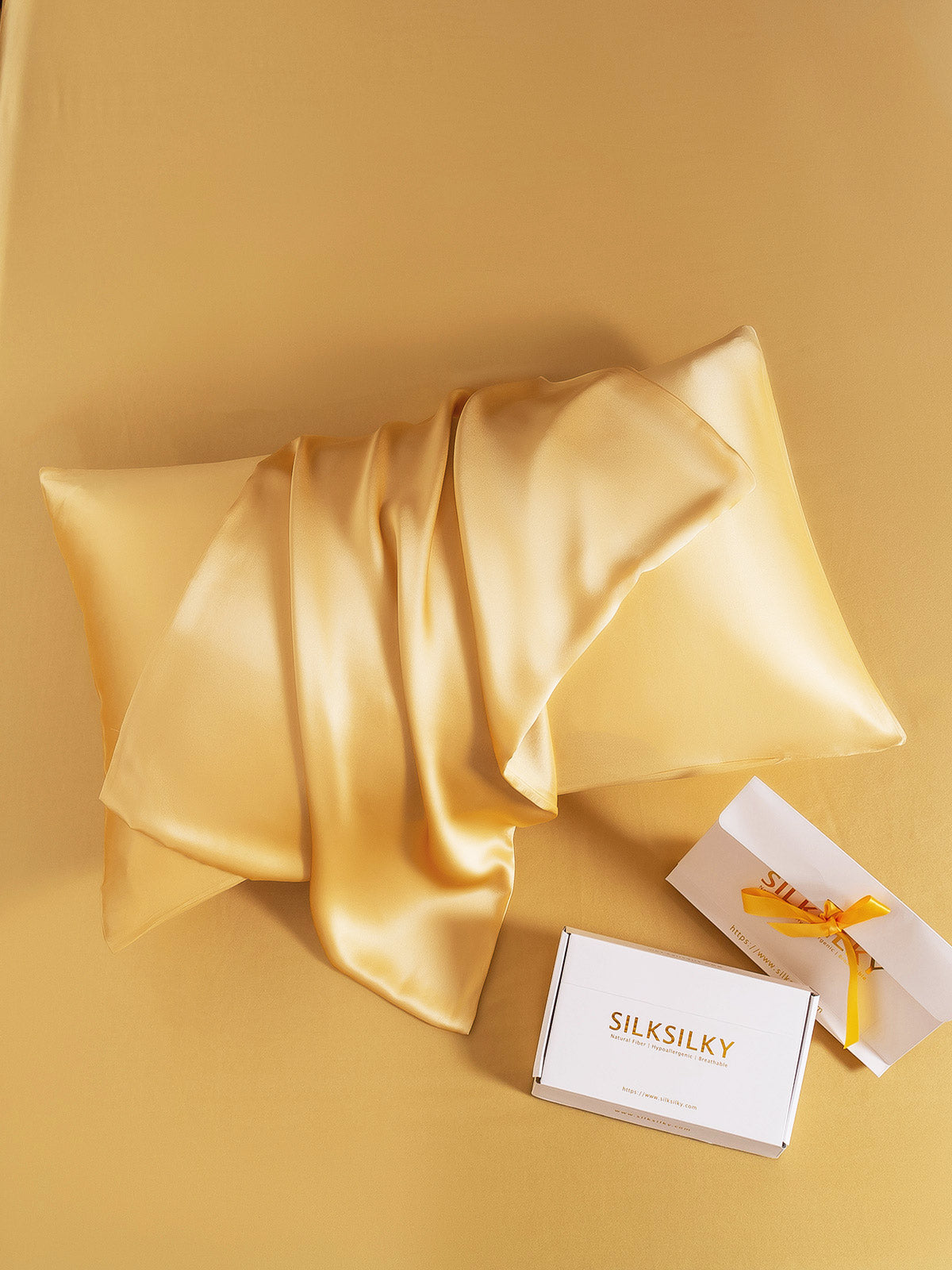 [Champagne] SilkSilky-AU 19Momme Pure Silk Pillowcase 006