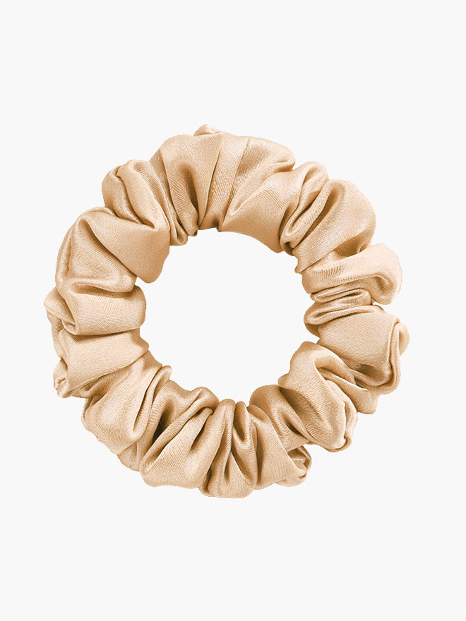 [Champagne] SilkSilky-AU 19Momme Pure Silk Scrunchie 004