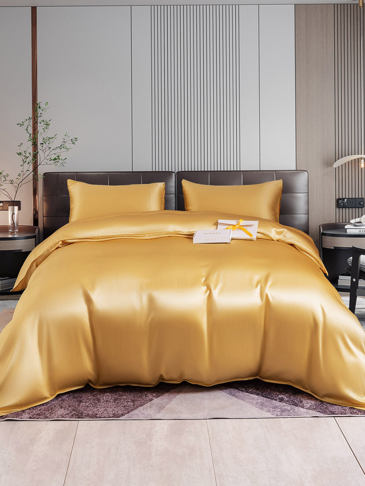 [Champagne] SilkSilky-AU 22Momme Pure Silk Bedding Set 001