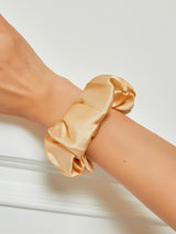 [Champagne] SilkSilky-AU Scrunchie 001